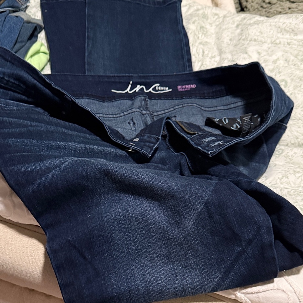 INC International Concepts Women's Navy Skinny Jeans